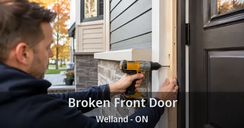 Broken Front Door Welland - ON
