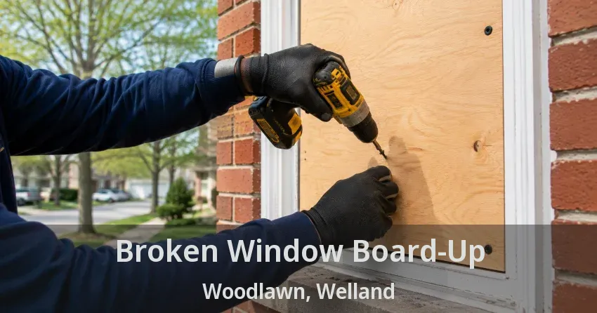 Broken Window Board-Up Woodlawn, Welland - ON