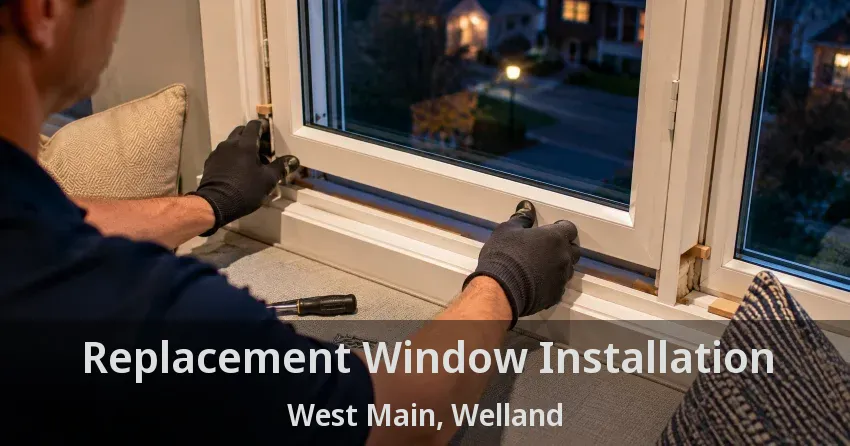 Replacement Window Installation West Main, Welland - ON