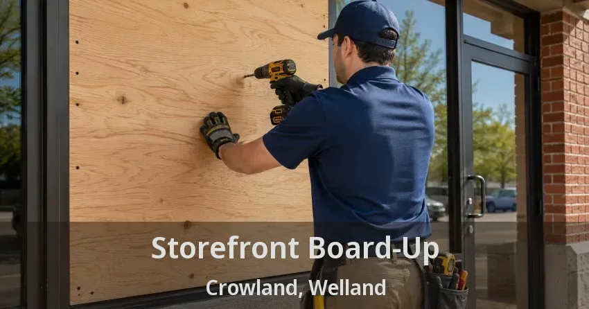 Storefront Board-Up Crowland, Welland - ON
