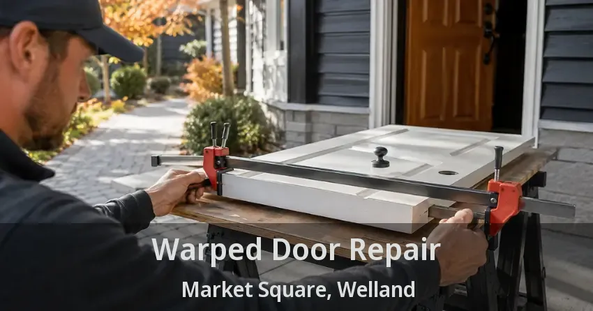 Warped Door Repair Market Square, Welland - ON
