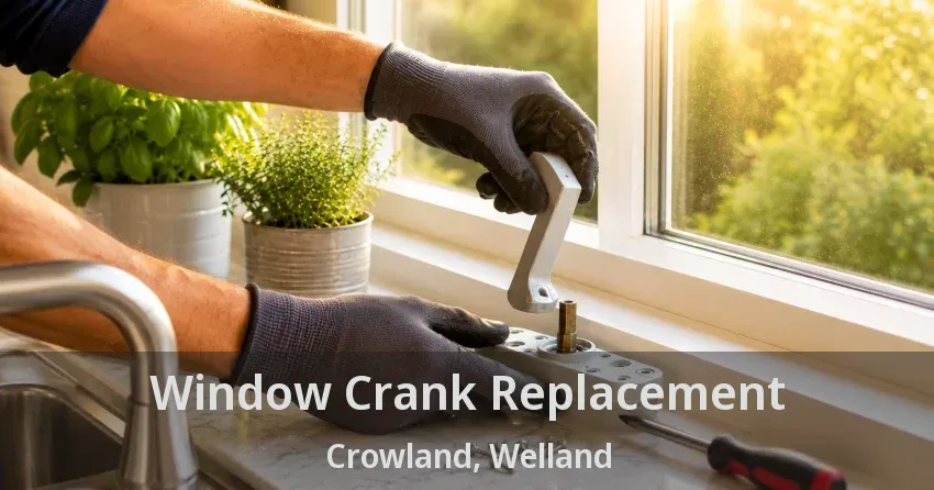 Window Crank Replacement Crowland, Welland - ON