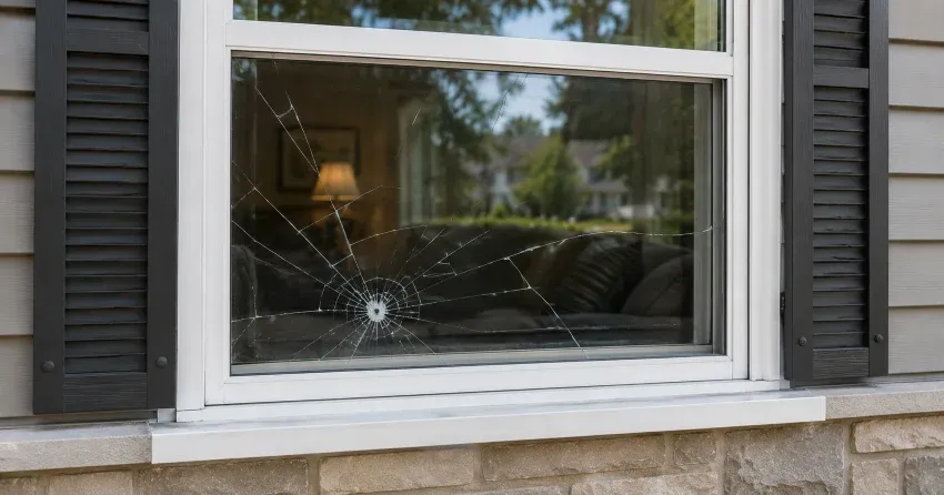 technician measuring window opening for emergency glass replacement Ontario Road, Welland