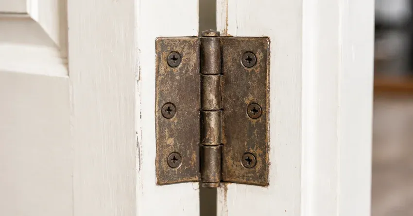 technician adjusting a sagging door hinge in Eastdale, Welland